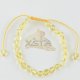Womens adjustable amber bracelet yellow color